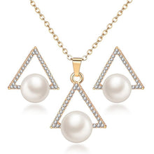 Load image into Gallery viewer, ZOSHI Hot Sale Fashion Women Jewelry Classy Sparking Crystal Necklace Wedding Gold/Silver Jewelry Set Woman Dress Accessories