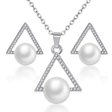 Load image into Gallery viewer, ZOSHI Hot Sale Fashion Women Jewelry Classy Sparking Crystal Necklace Wedding Gold/Silver Jewelry Set Woman Dress Accessories