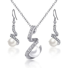 Load image into Gallery viewer, ZOSHI Hot Sale Fashion Women Jewelry Classy Sparking Crystal Necklace Wedding Gold/Silver Jewelry Set Woman Dress Accessories