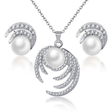 Load image into Gallery viewer, ZOSHI Hot Sale Fashion Women Jewelry Classy Sparking Crystal Necklace Wedding Gold/Silver Jewelry Set Woman Dress Accessories