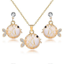 Load image into Gallery viewer, ZOSHI Hot Sale Fashion Women Jewelry Classy Sparking Crystal Necklace Wedding Gold/Silver Jewelry Set Woman Dress Accessories